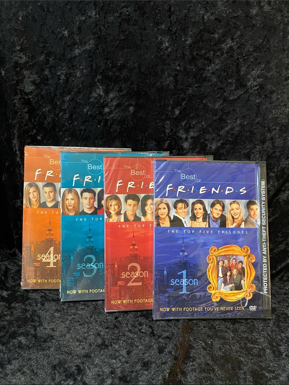 Friends Seasons 1-4, top 5 shows per season